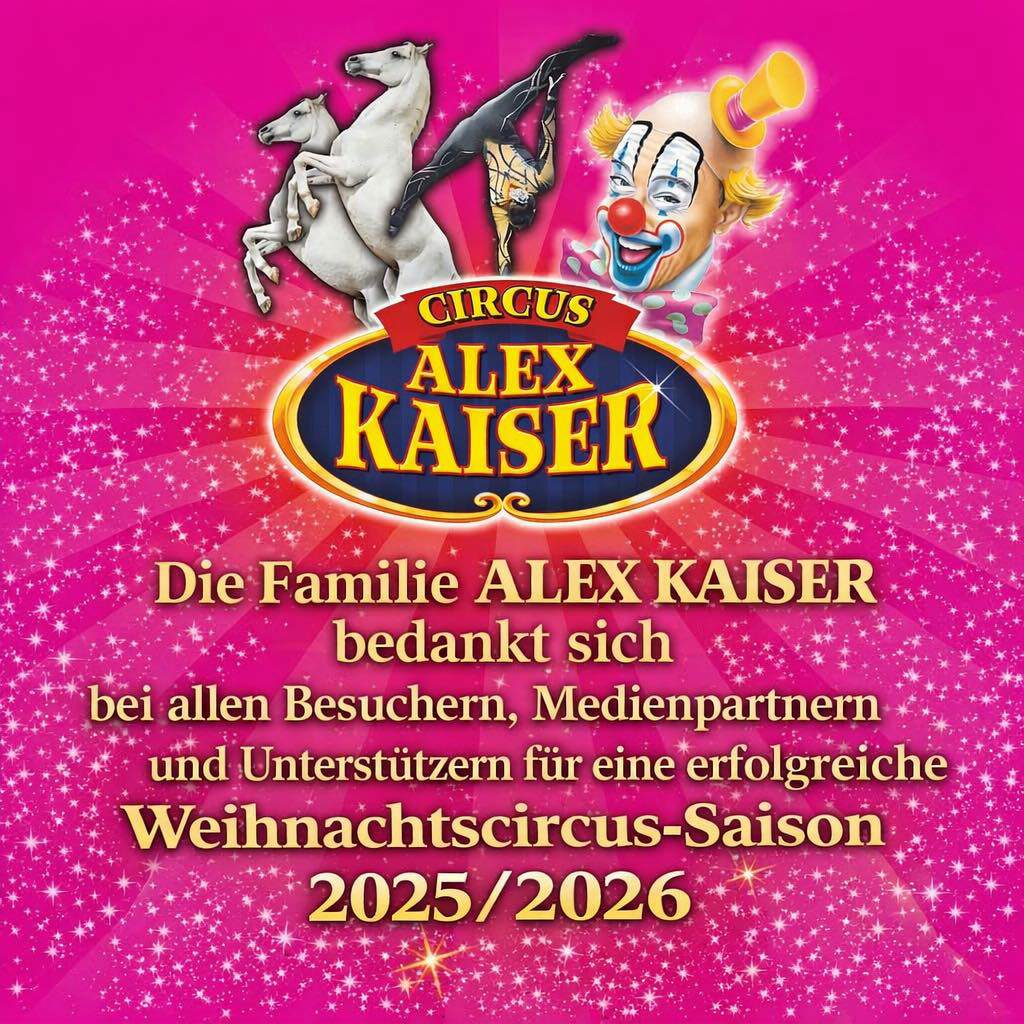 Originaldanksagung der Familie Alex Kaiser an Besucher, Medienpartner und Unterstützer für die Saison 2025/2026